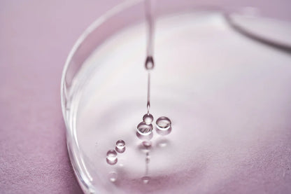 Close-up of moisture mist toner droplets